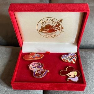 Red hat society collectors Pins (Rare find as a set)